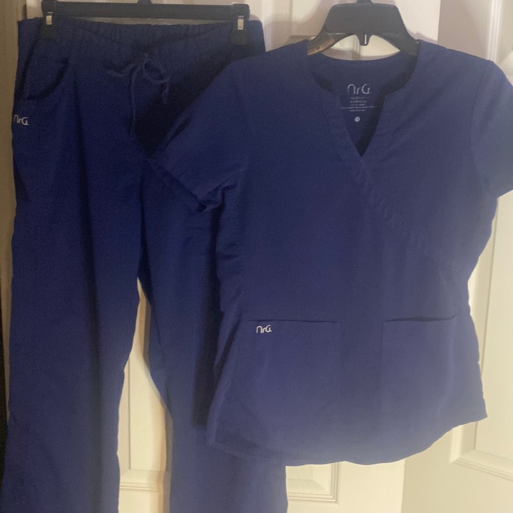 Navy NRG scrub set.